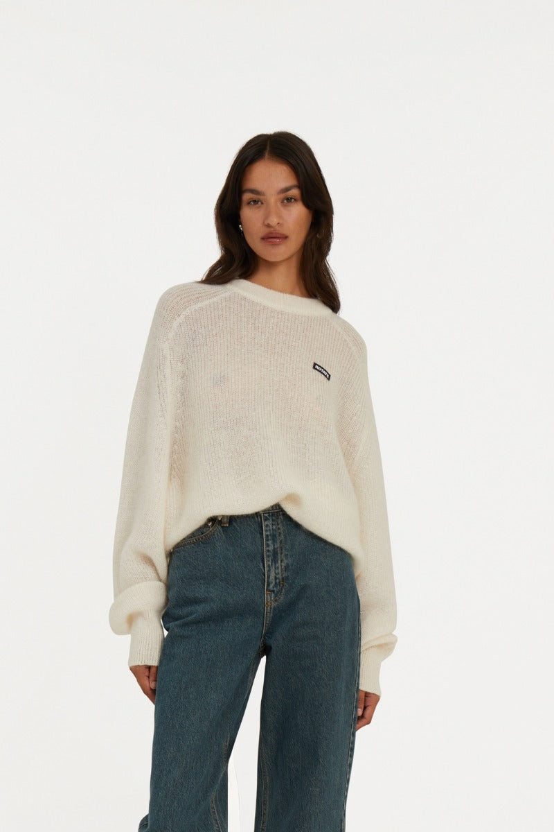 Light Knit Logo Sweater