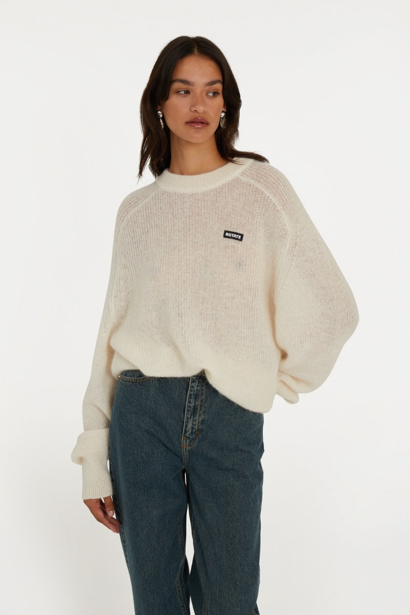 Light Knit Logo Sweater