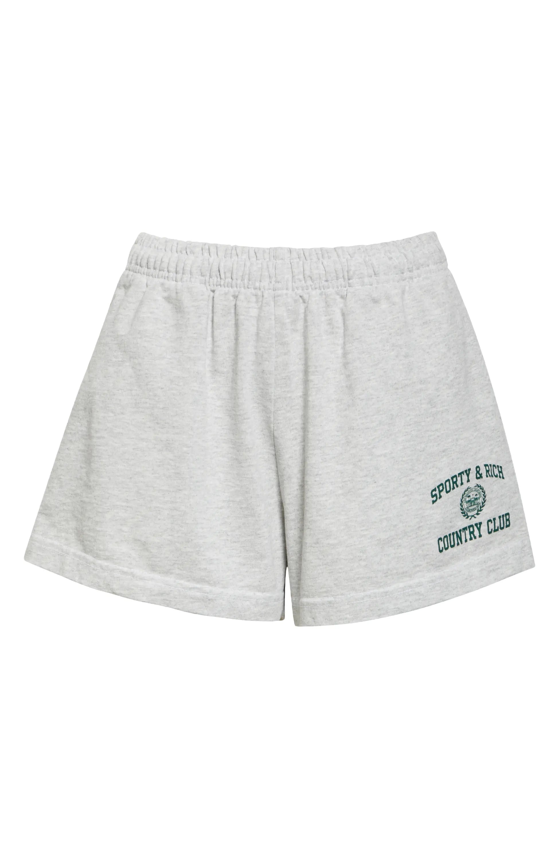 Varsity Crest Disco Short - Heather Grey