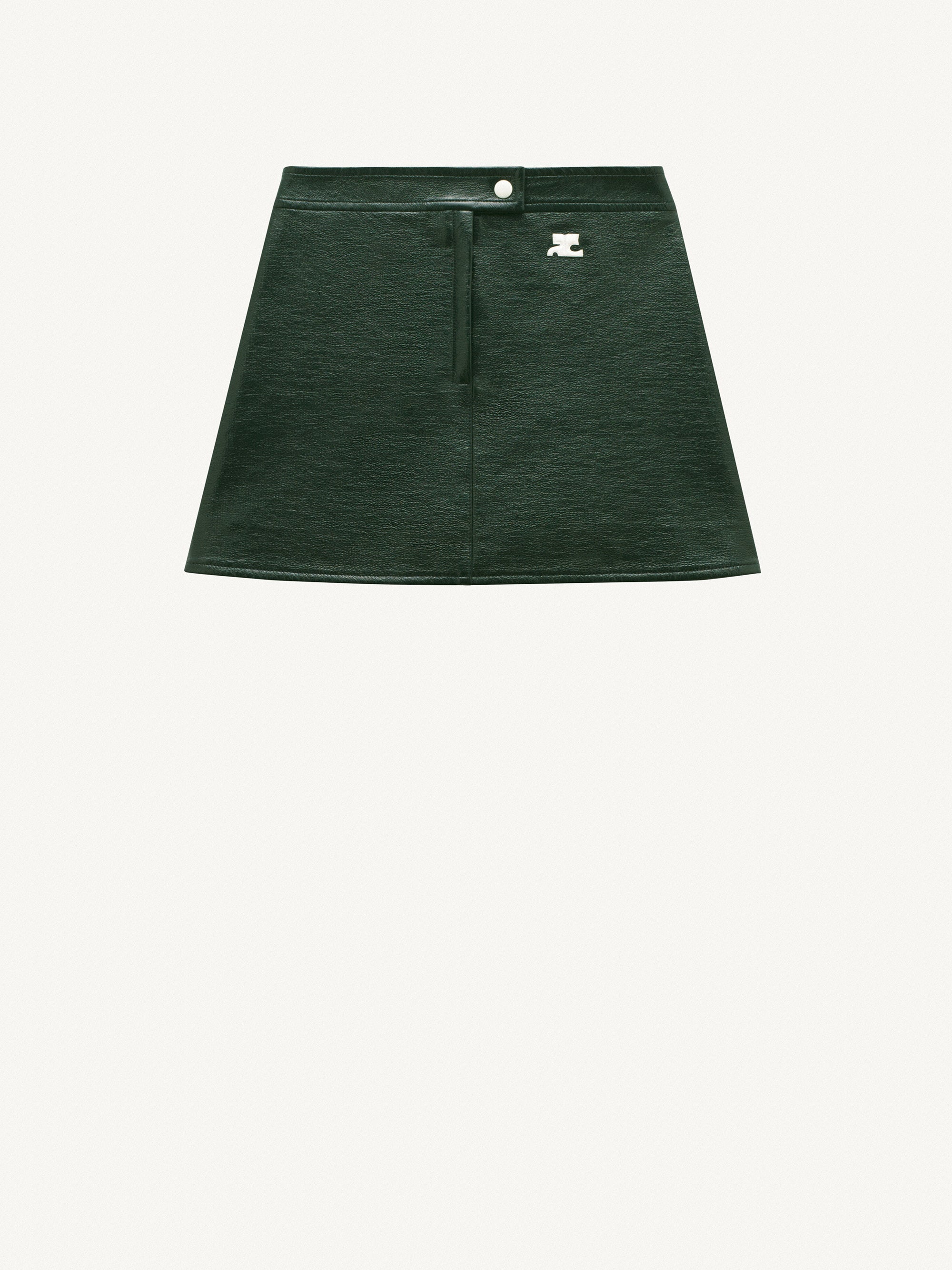 REEDITION VINYL MINI SKIRT