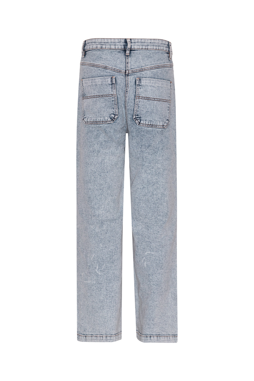 High-Waisted Denim Pants