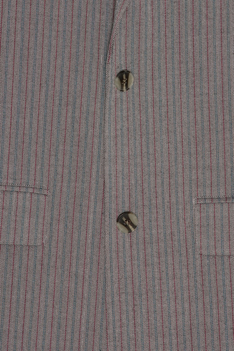 Herringbone Blazer Grey Stripe