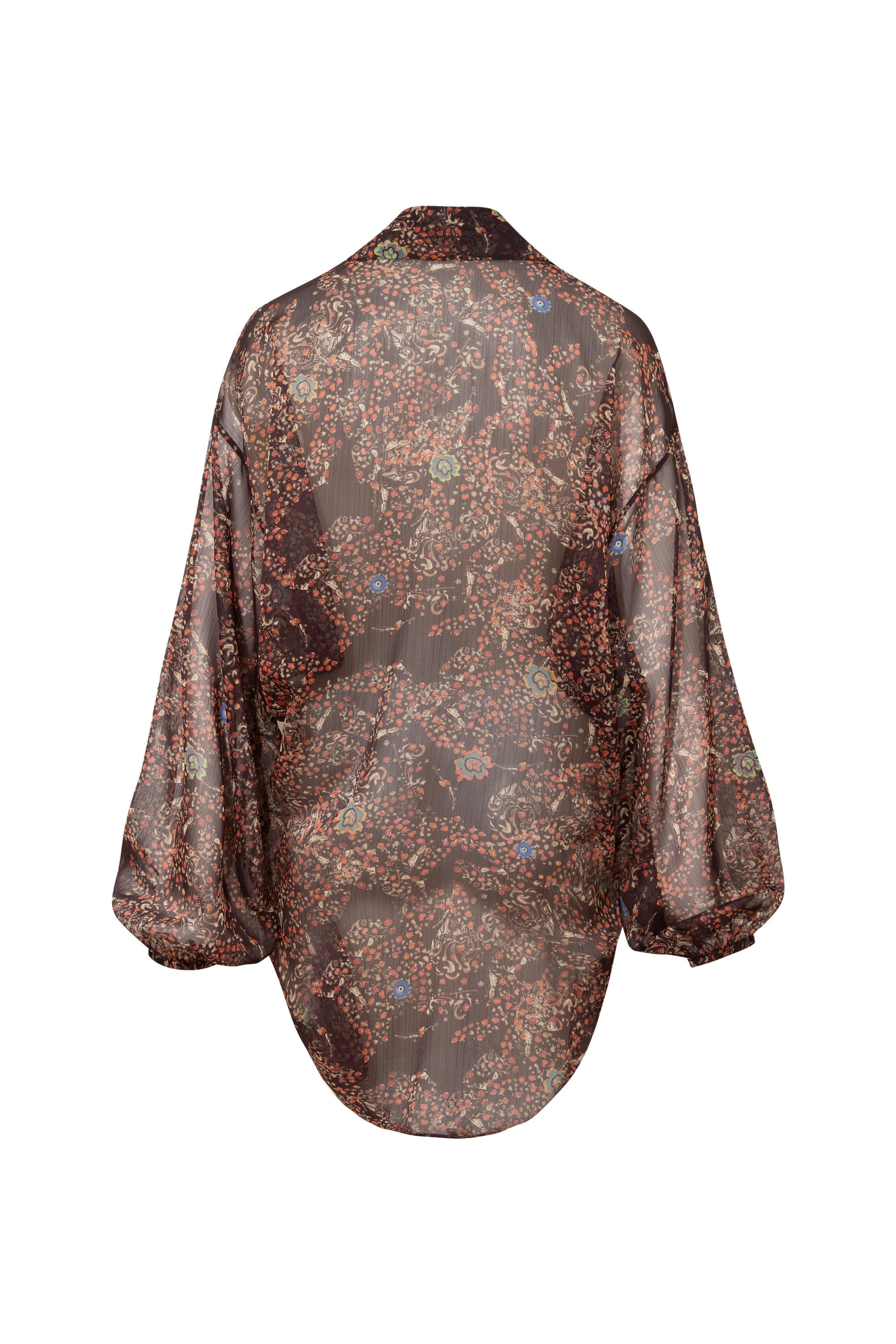 BEATRIZ  Nazar printed tie-front shirt