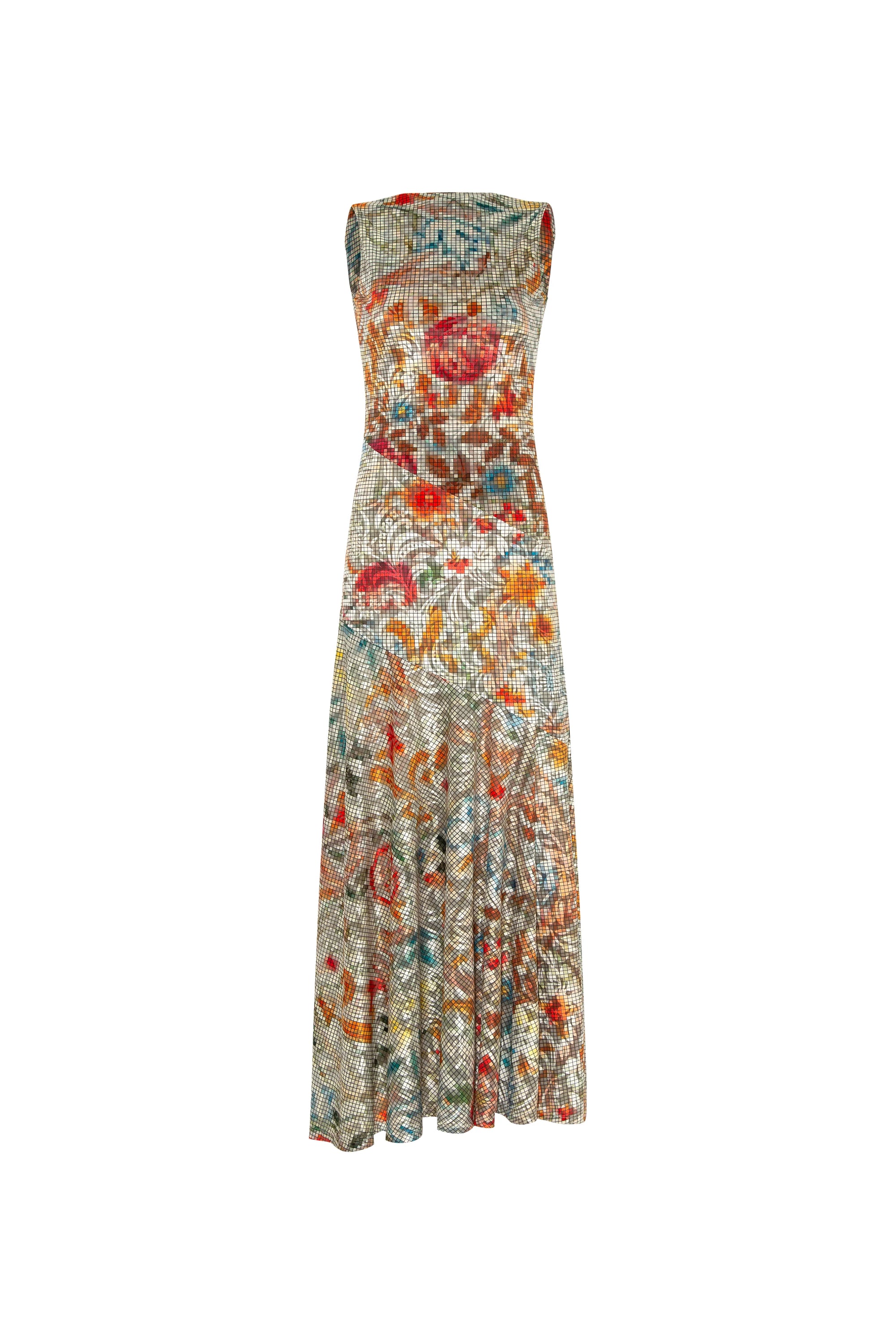 FENS  Floral-print open-back dress