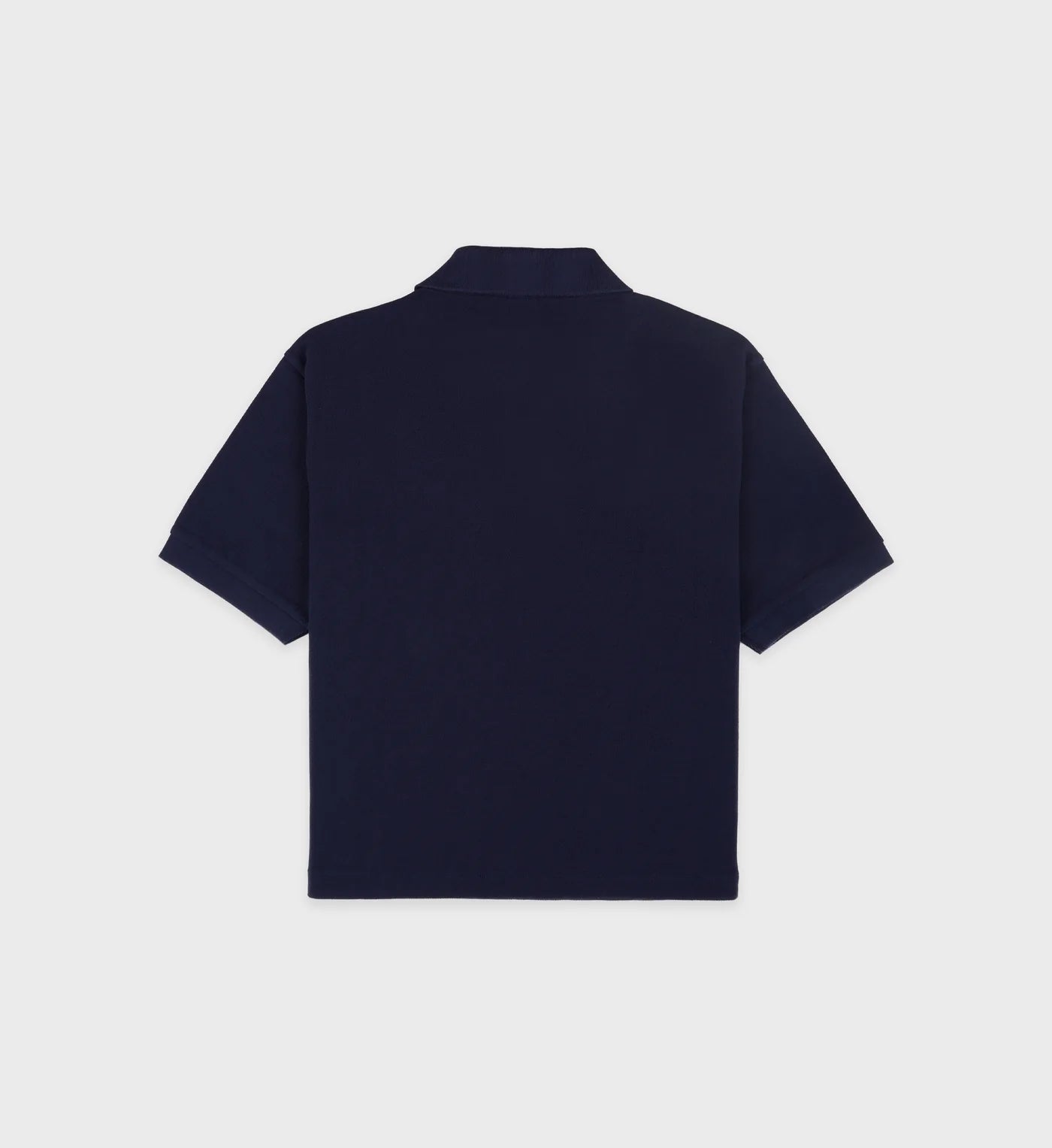 H&W Crest Pique Polo - Navy/White