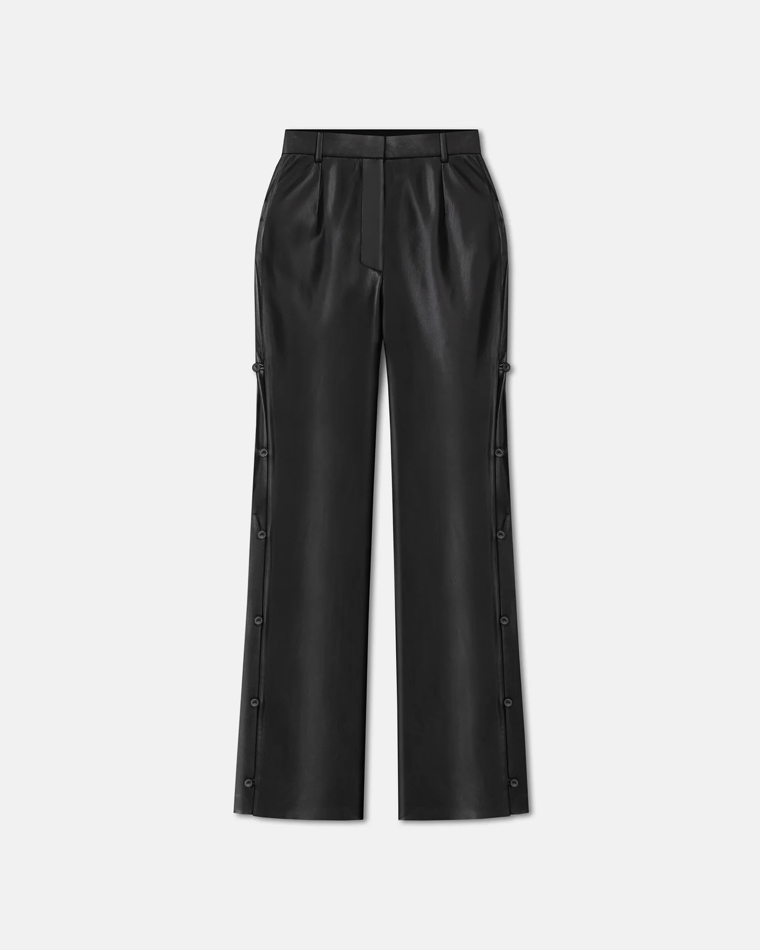 Felina Okobor Alt-Leather Slim-Leg Pants