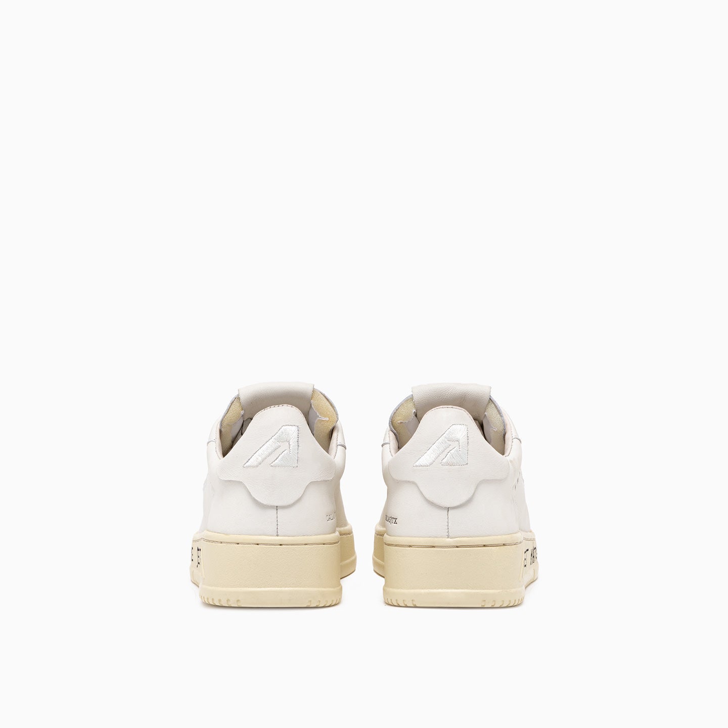 Dallas Low Sneakers in Leather color White and Lettering