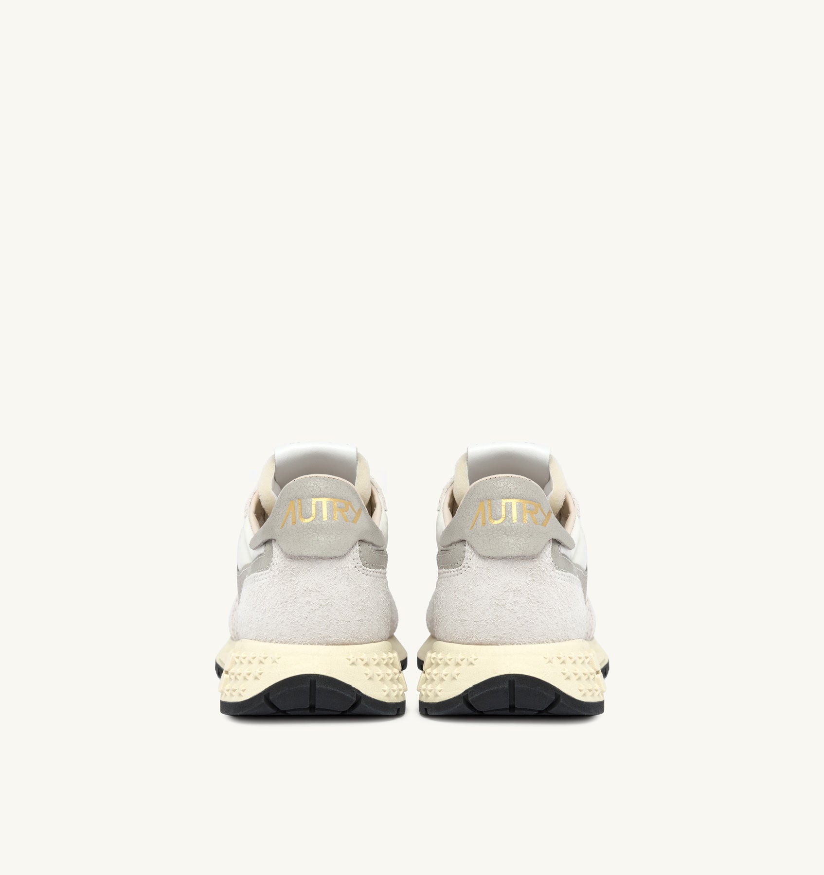 Reelwind Low Sneakers in White Nylon and Suede