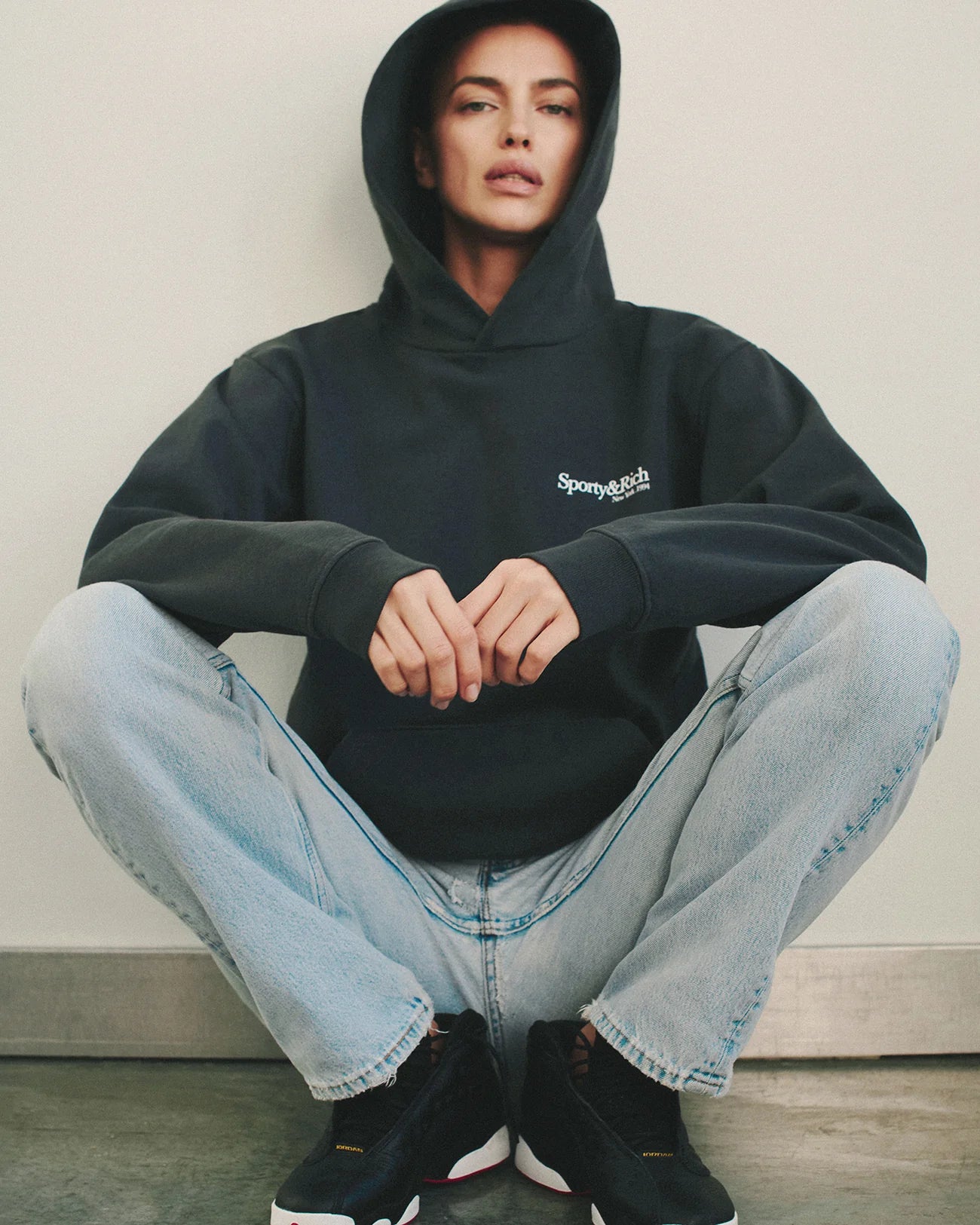 HWCNY Hoodie - Faded Black/White