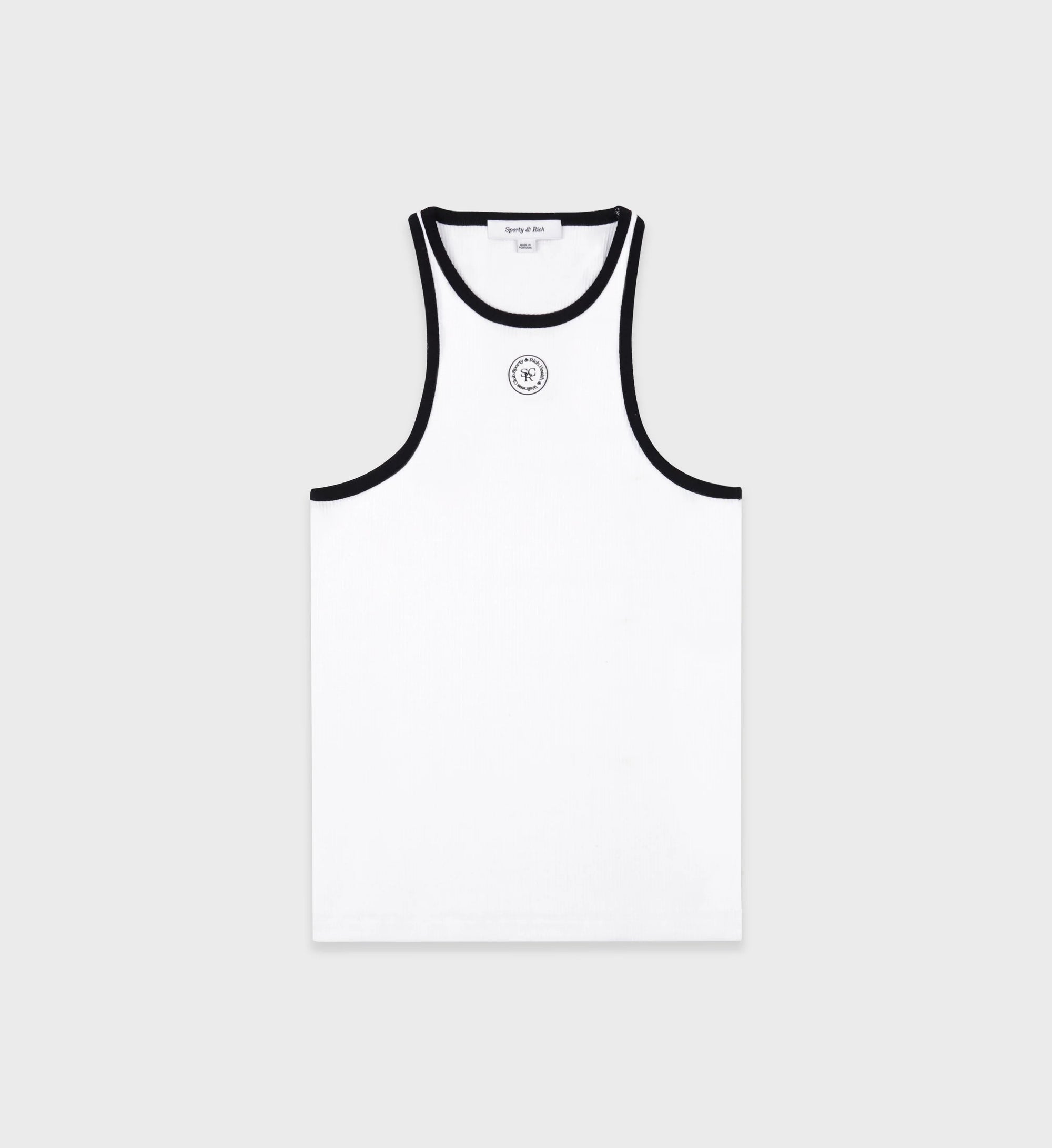 SRHWC Ribbed Tank - White/Black