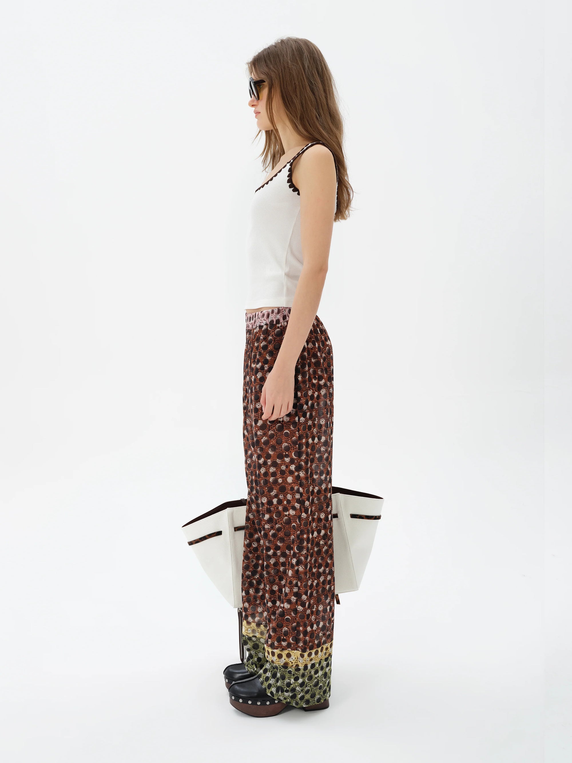 TANY  Polka-dot drawstring pants