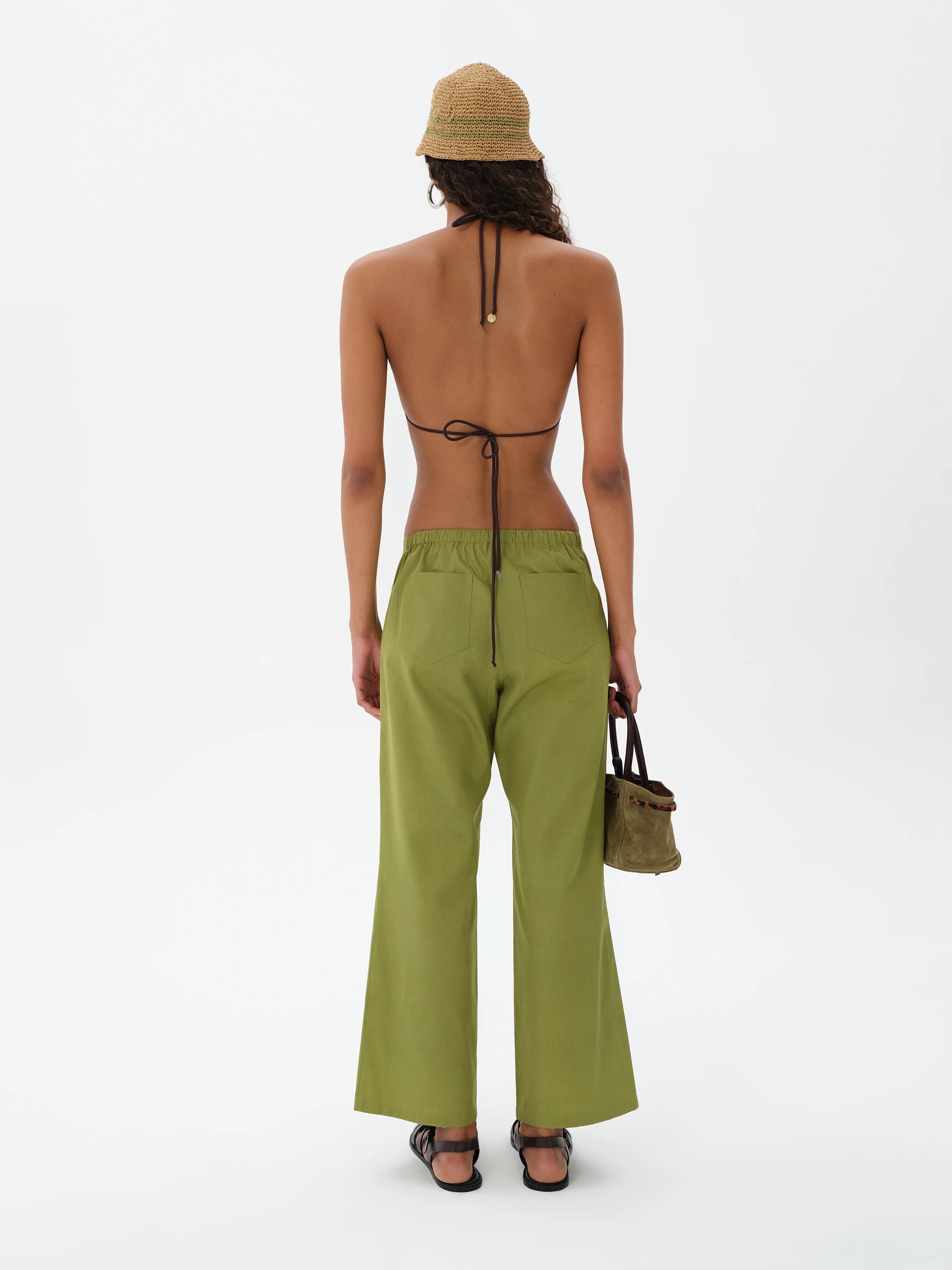 JUNIPER  Embellished triangle bikini top