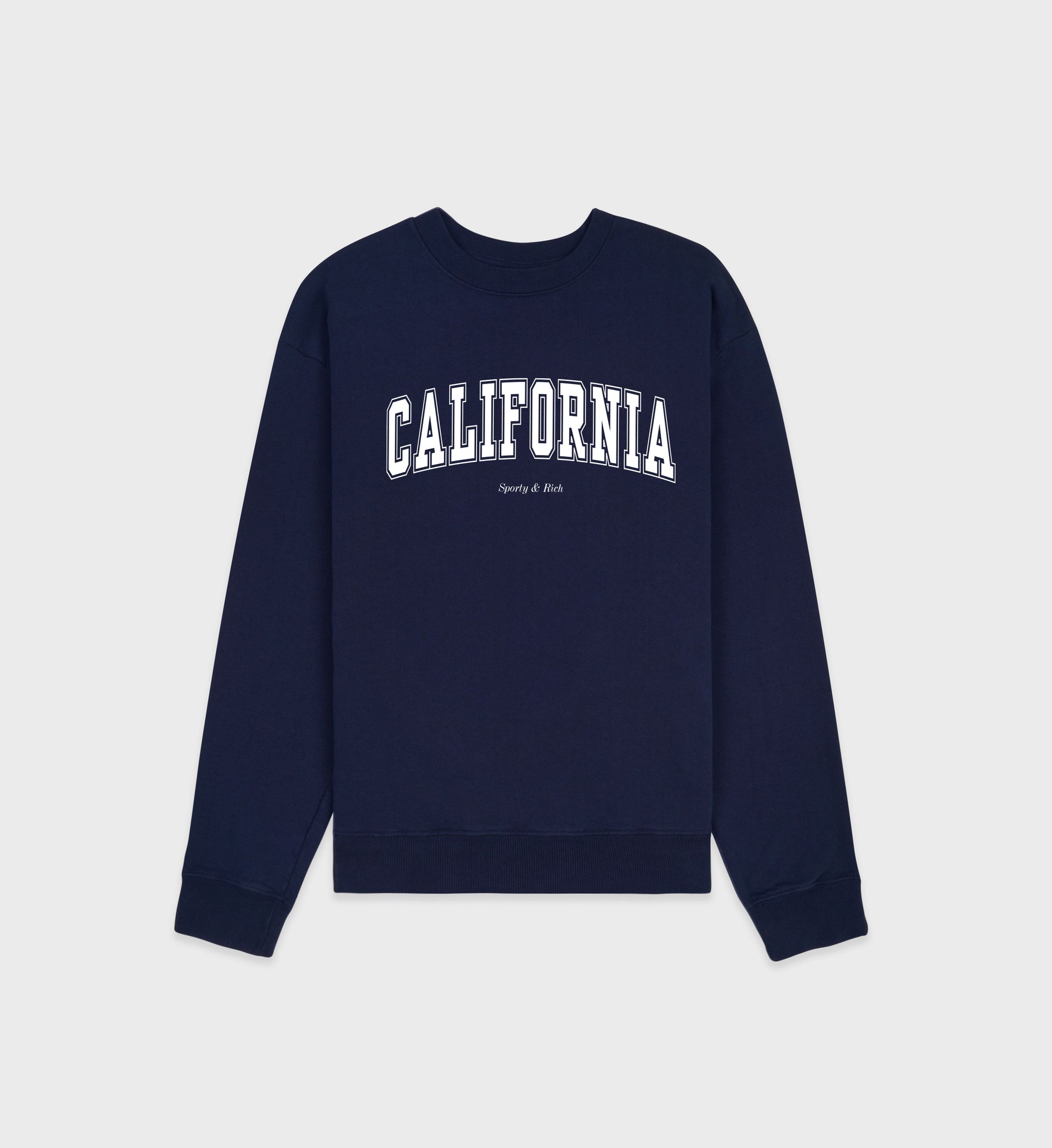 California Crewneck - Navy/White