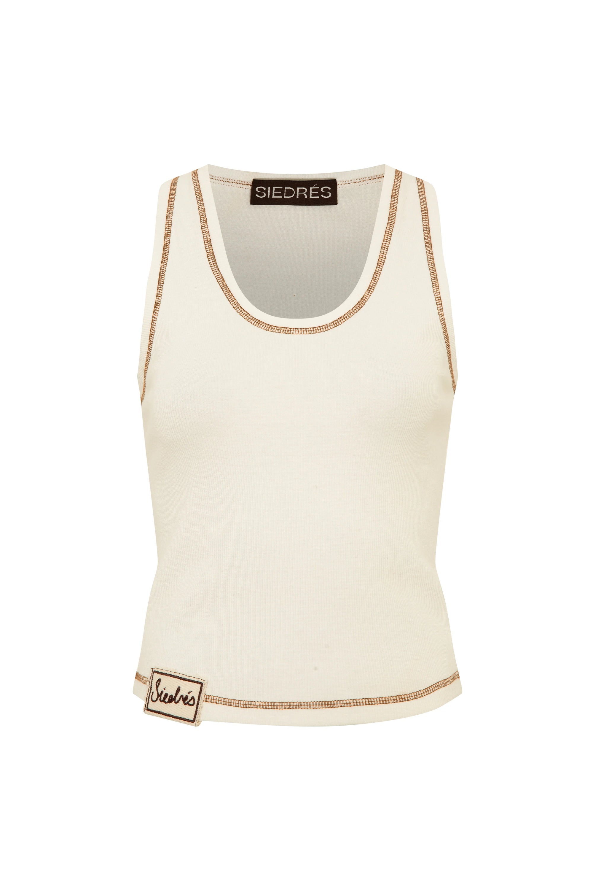 TONN - Contrast-stitch detailed tank top