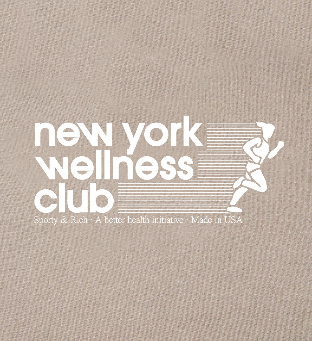 USA Wellness Club Crewneck - Elephant/White