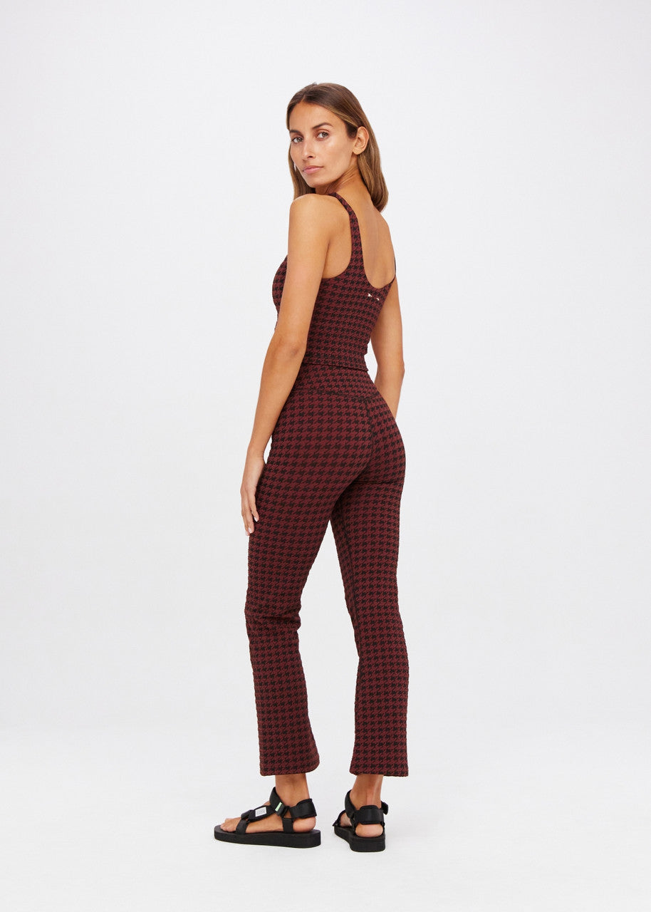 Houndstooth Tess Crop