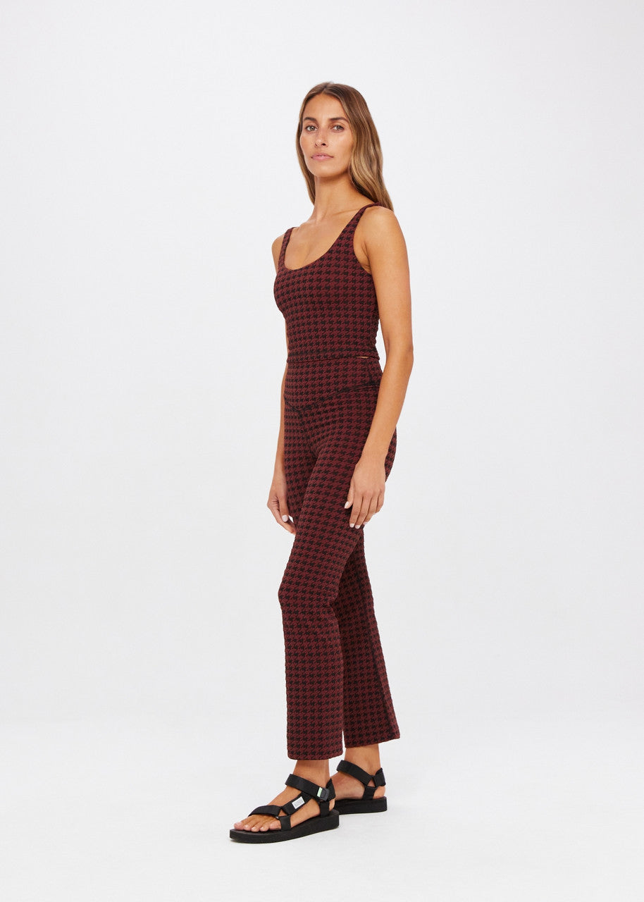 Houndstooth Thia Cropped Flare