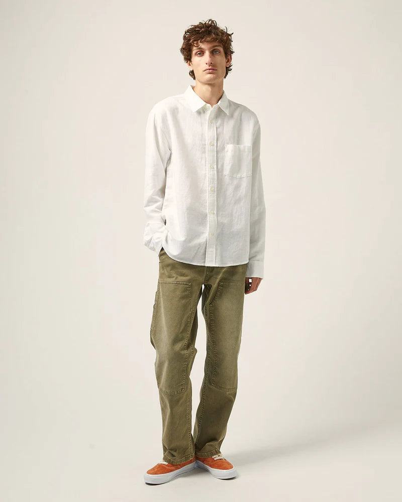 Linen Cotton LS - White