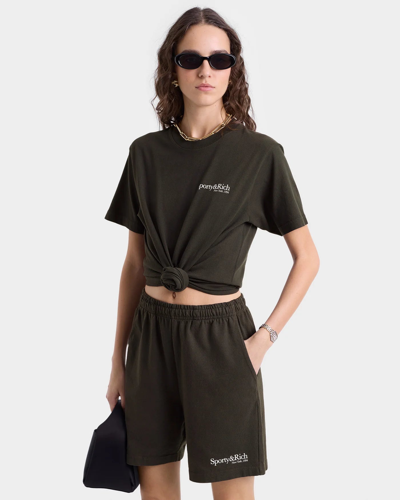 HWCNY Gym Short - Faded Black/White