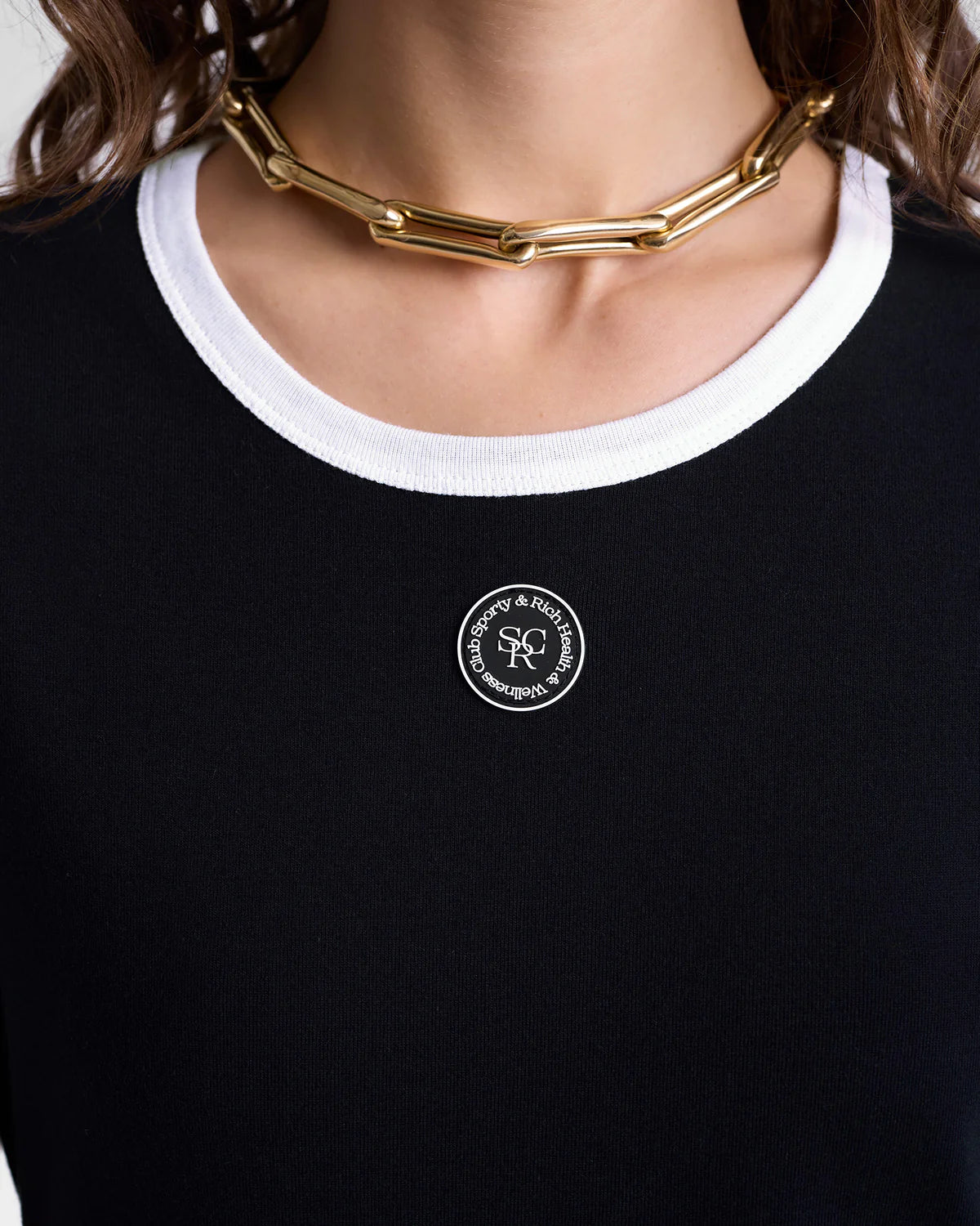 SRHWC Ringer Tee - Black/White