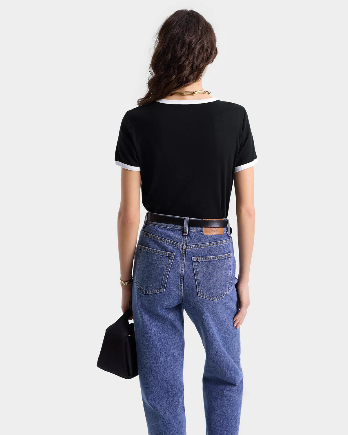 SRHWC Ringer Tee - Black/White