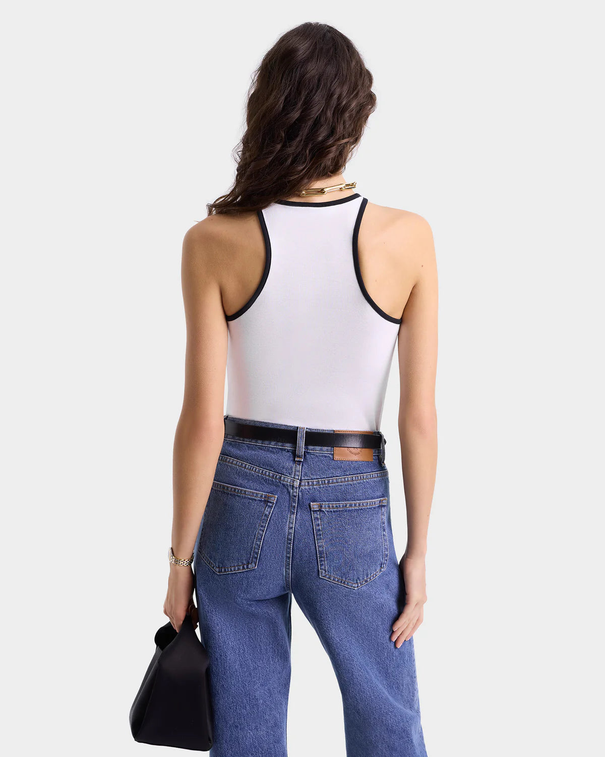 SRHWC Ribbed Tank - White/Black