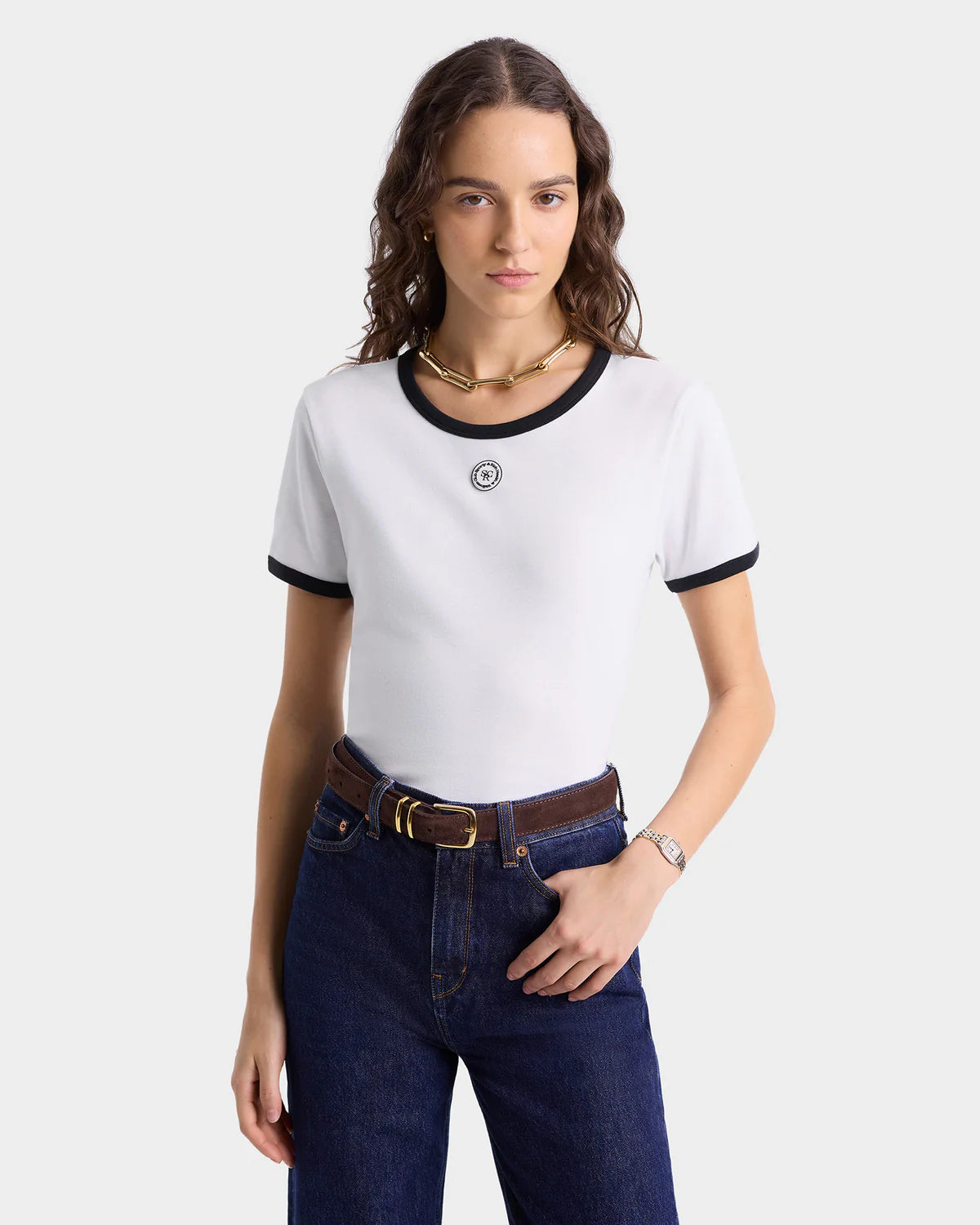 SRHWC Ringer Tee - White/Black