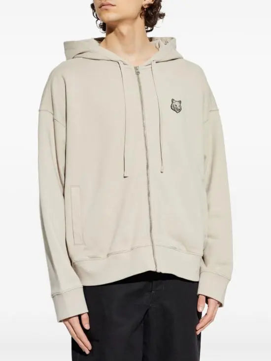 BOLD FOX HEAD PATCH FULLZIP OVERSIZE HOODIE