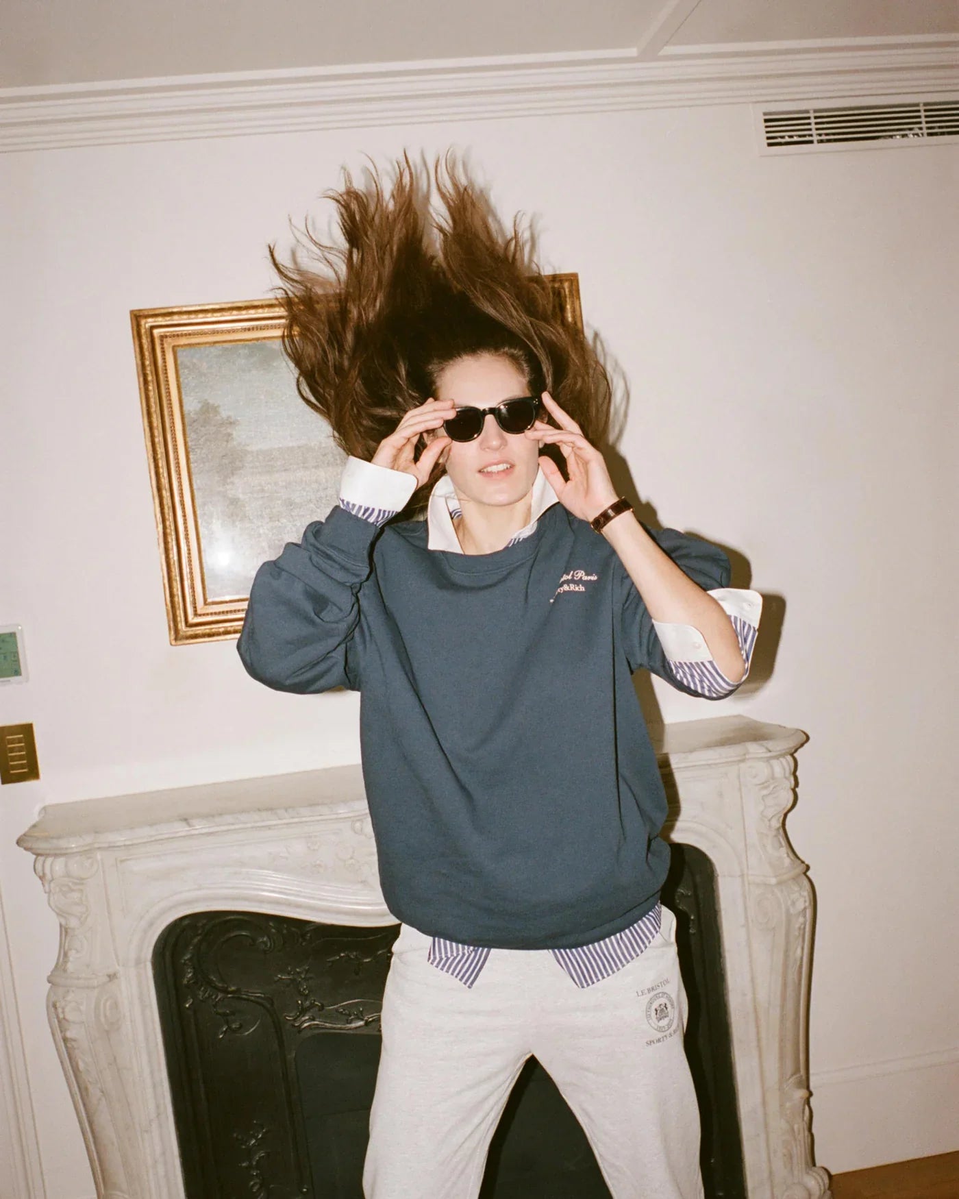 Faubourg Crewneck - Navy