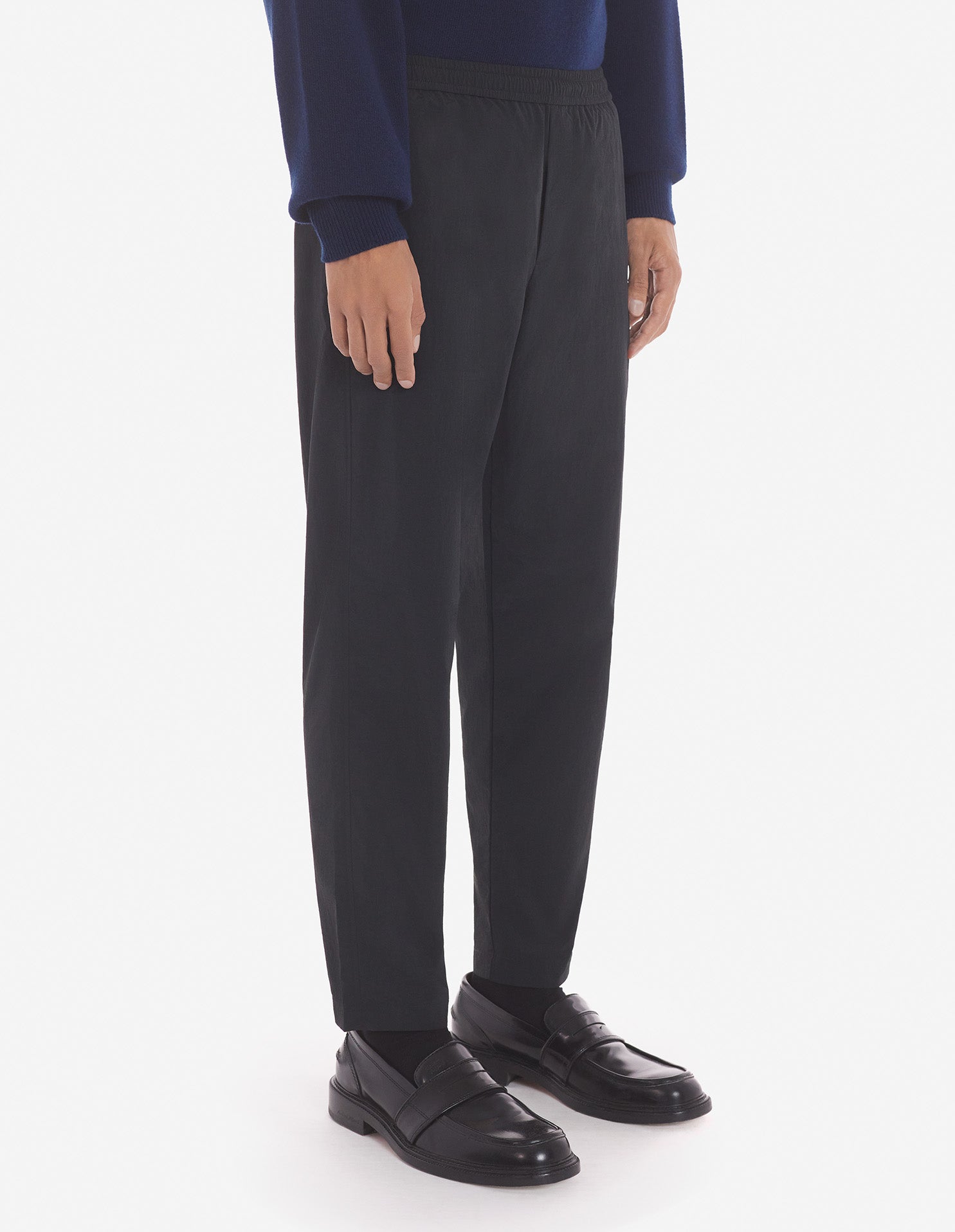 City Pants in Crispy Nylon w/ Bold Fox Had Patch