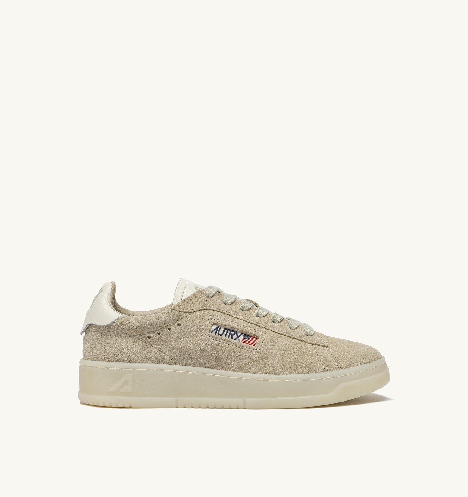 DALLAS LOW SNEAKERS IN MARSHMALLOW AND PAPYRUS SUEDE