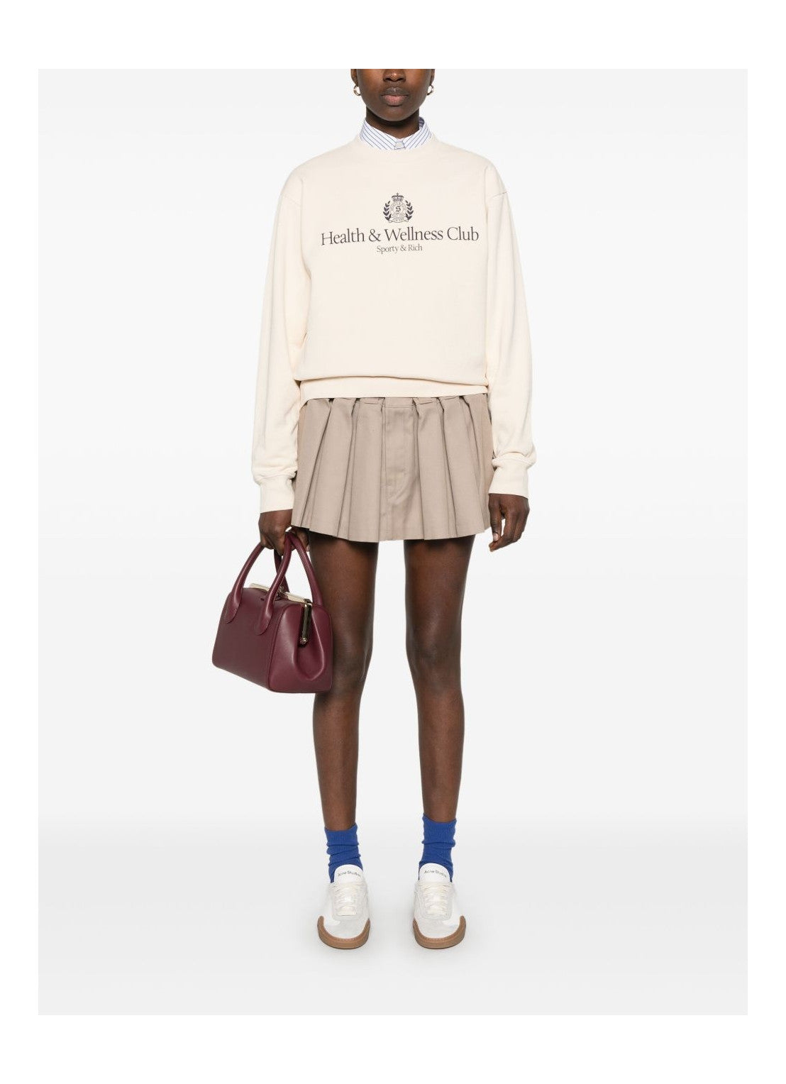 H&W Crest Crewneck - Cream