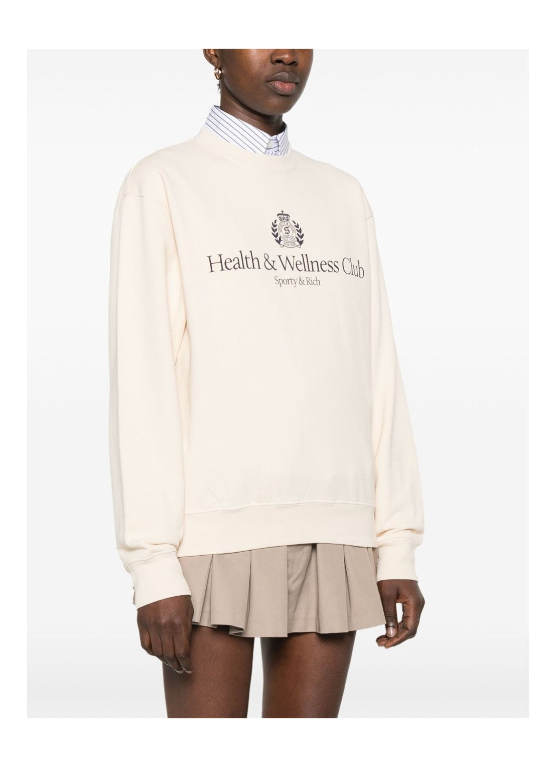 H&W Crest Crewneck - Cream