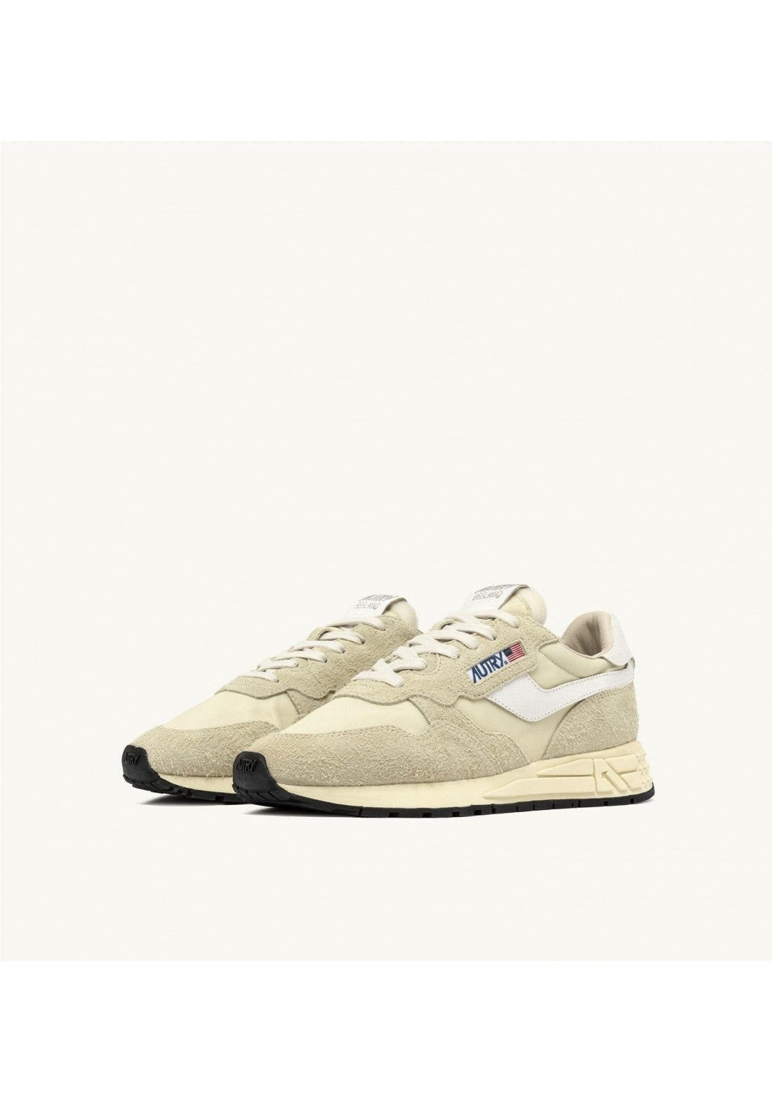 REELWIND LOW SNEAKERS IN HAY NYLON AND SUEDE