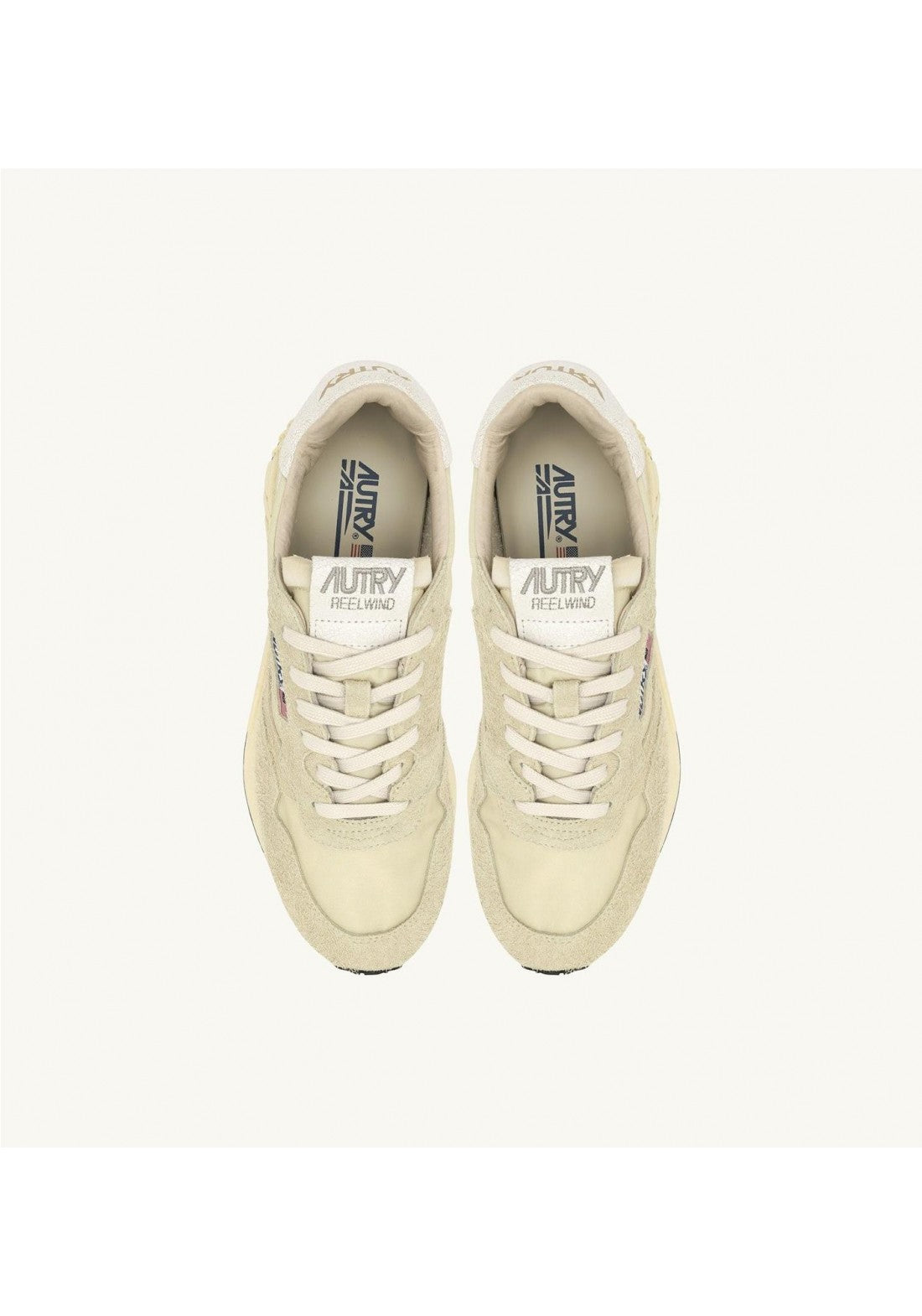 REELWIND LOW SNEAKERS IN HAY NYLON AND SUEDE