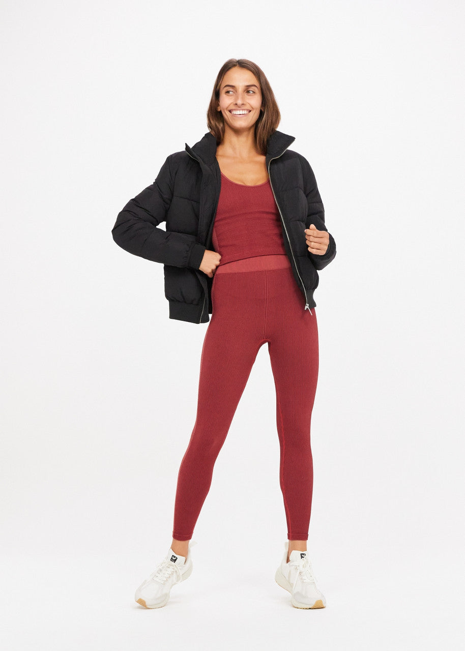 Ribbed Seamless Midi Pant