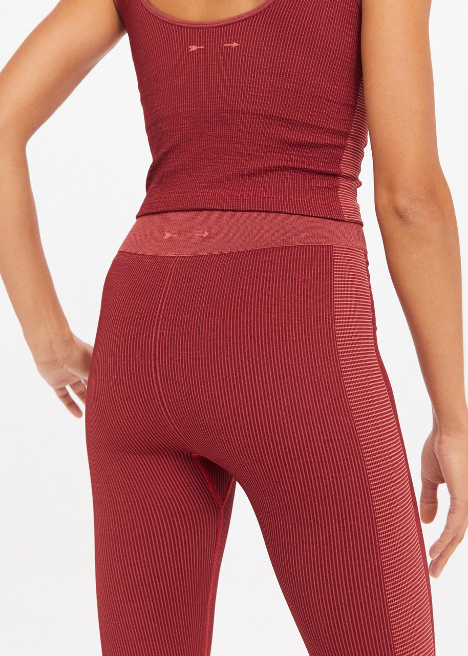 Ribbed Seamless Midi Pant