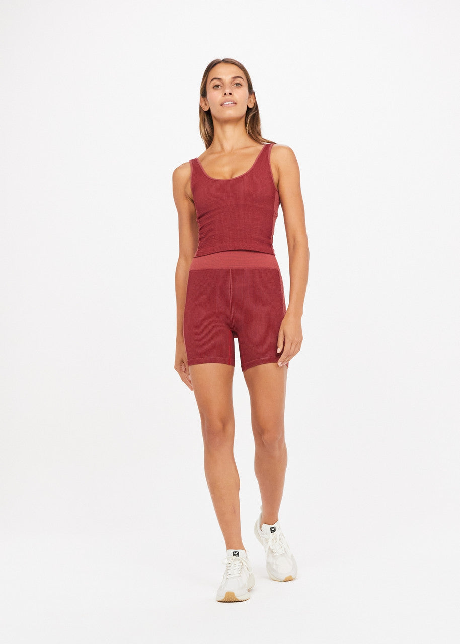 Ribbed Seamless Spin Short